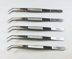 5 Pcs Dental Tweezer / Plier Stainless Steel Dental Surgical Instruments MAC