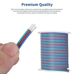 22 AWG 3 Conductor Wire for WS2811 WS2812b 3Pin RGB Extension Cable 20m with …