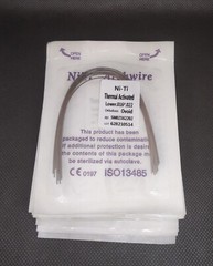 Dental Orthodontic Thermal Activated NITI Arch Wires Rectangular Ovoid Form