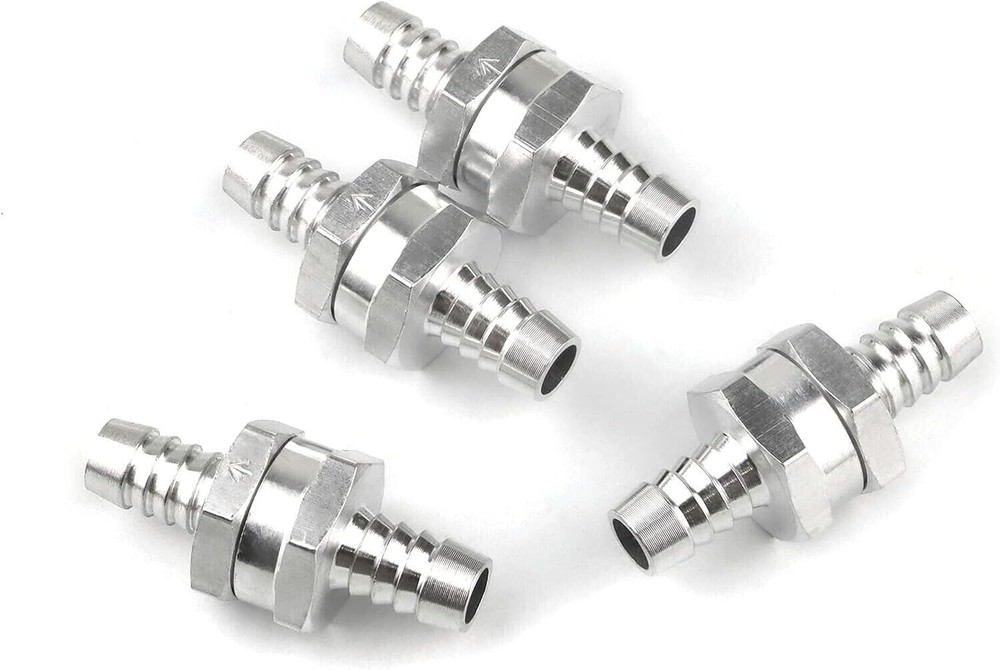 4x 10mm 3/8″ Fuel Line Non-Return One Way Air Fuel Oil Check Valve Diesel Gas