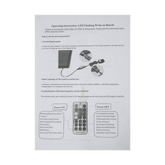 LED Message Writing Board,50*70cm Illuminated Erasable Menu Board Sign 7 colors