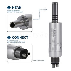 Dental Slow Speed Handpiece Air Motor E-type Internal/ External Water Spray M4