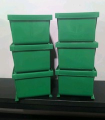 Acro Mils 30-210 AkroBins – Set of 6 Small Storage Small Bins – 5″x4″x3″