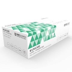 Unicare Latex Disposable Gloves Versatile, Powder Free, Examination…