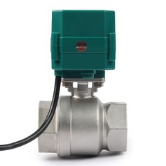 U.S. Solid 1 1/2 inch Motorized Ball Valve with US Plug Stainless Steel 110V AC