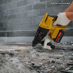 Brushless Hammer Drill,800W Battery-powered Hammer Drill,Hammer Drill w/ 4 Modes