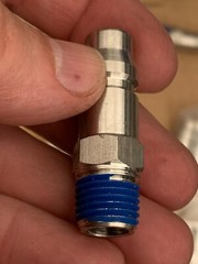 Speedaire Coupler Plug 1/4MNPT, 1 4 Body, Hi Flow 30E582 – Lot of 20 NIB