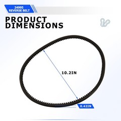 24995 Reverse Belt (10mm x 812mm) for Earthquake Rear Tine Tiller 29702 33970…