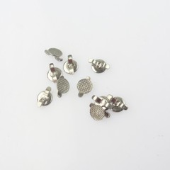 10PCS Dental Orthodontic Lingual Buttons Bondable round/rectangular Mesh Base