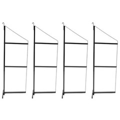 Shipping Container Shelving Shelf Bracket Black Steel Universal Pack of 4