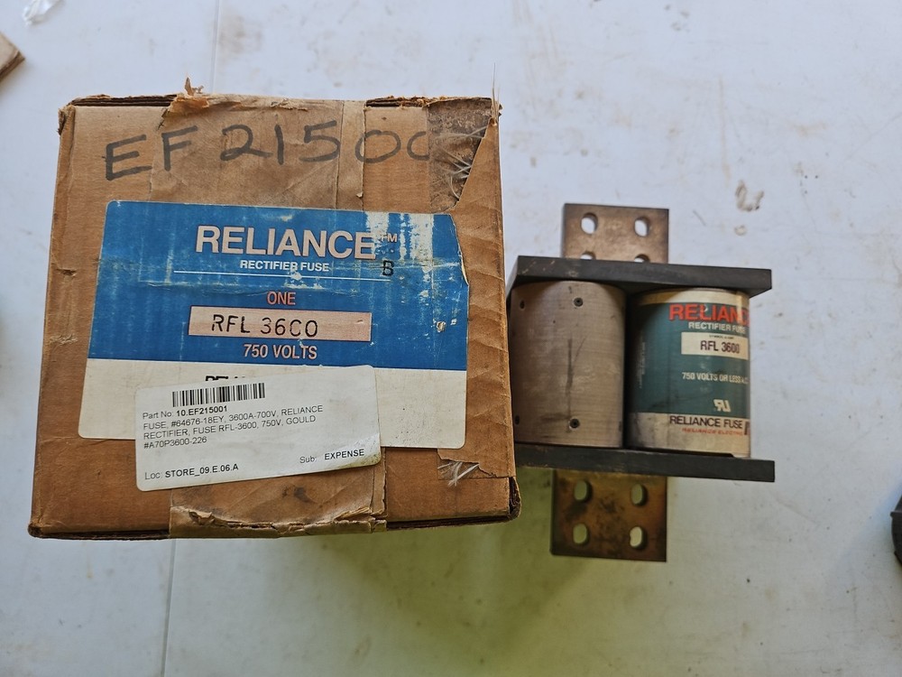 NEW BALDOR RELIANCE ELECTRIC 64676-18EY 3600A FUSE RFL 3600 RECTIFIER FUSE
