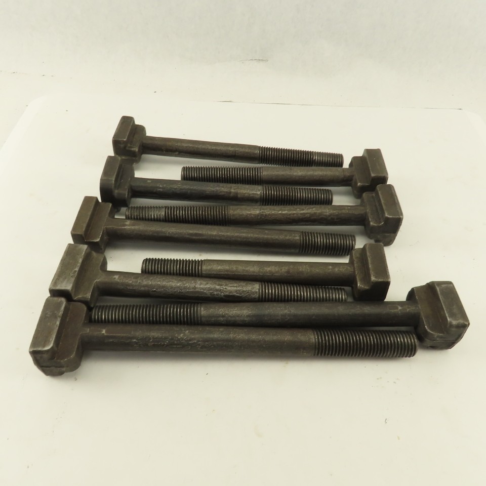7/8″-9 Threaded T-Slot Bolt Assorted Lengths 8″-11″ Lot Of 9