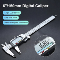 6″ 150mm Digital Vernier Caliper Stainless Steel Micrometer LCD Guage Tool NEW