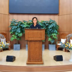 26.5×22.2×48″ Deluxe Podium Mobile Embassy Church Puplit Lectern Wood Debate