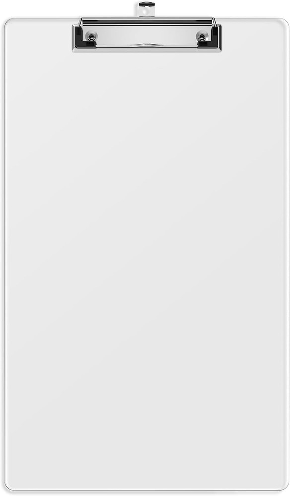 Plastic Legal Size Clipboard, Clear 8.5 X 14 Clip Boards | Size 9 X 15 In, Long