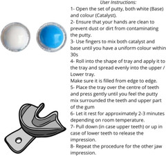 Dental Hydrophilic Firmer Teeth Impression Putty Custom Mold Firmer Teeth Putty