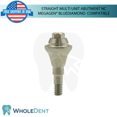 5x Straight Multi Unit Prosthetic Ø4.8mm NC Megagen® BlueDiamond Compatible