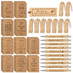 Fuutreo 150 Pcs Christian Father Day Gifts Bulk 50 Bible Verse Notebook 50 Bi…