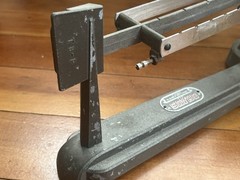 Vintage 1950s OHAUS Triple Beam Balance Scale 2610g (5.75 lb) +FAST SHIPPING!