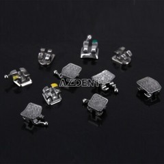 Dental Orthodontic Monoblock Metal Brackets Braces Mini Roth 022 3-4-5 Hook