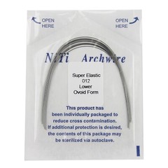 Dental Orthodontic Niti Arch Wires Ovoid Form Round Upper Lower 014 016 018 012