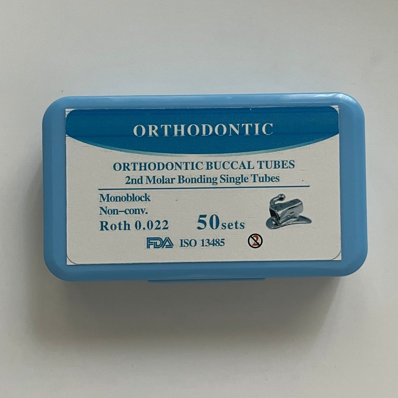 50Sets Dental Orthodontic Bondable Buccal Tubes 2nd Roth .022 Molar Tubes U1L1