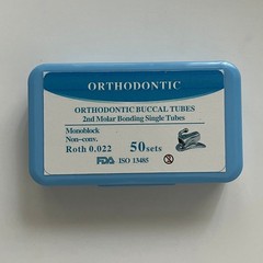 50Sets Dental Orthodontic Bondable Buccal Tubes 2nd Roth .022 Molar Tubes U1L1