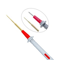 Silicone Multimeter Test Leads Kit with Gold-Plated Precision Sharp Probes 4.9ft