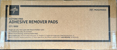 Medline Box of 1000 Adhesive Remover Pads – Acetone Free, 2-Ply Durable Cleaning