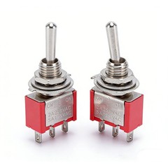 5 Pcs 2A/250VAC 5A/120VAC SPDT On/Off/On 3 Way 3 Pins Maintained Toggle Switch