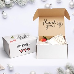 Durable 12x10x6 Corrugated Mailer Boxes – Set of 15 White Gift Packaging