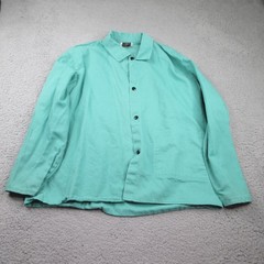 Tillman Flame Resistant Welding Jacket Men’s XL Teal Green Snap Workwear