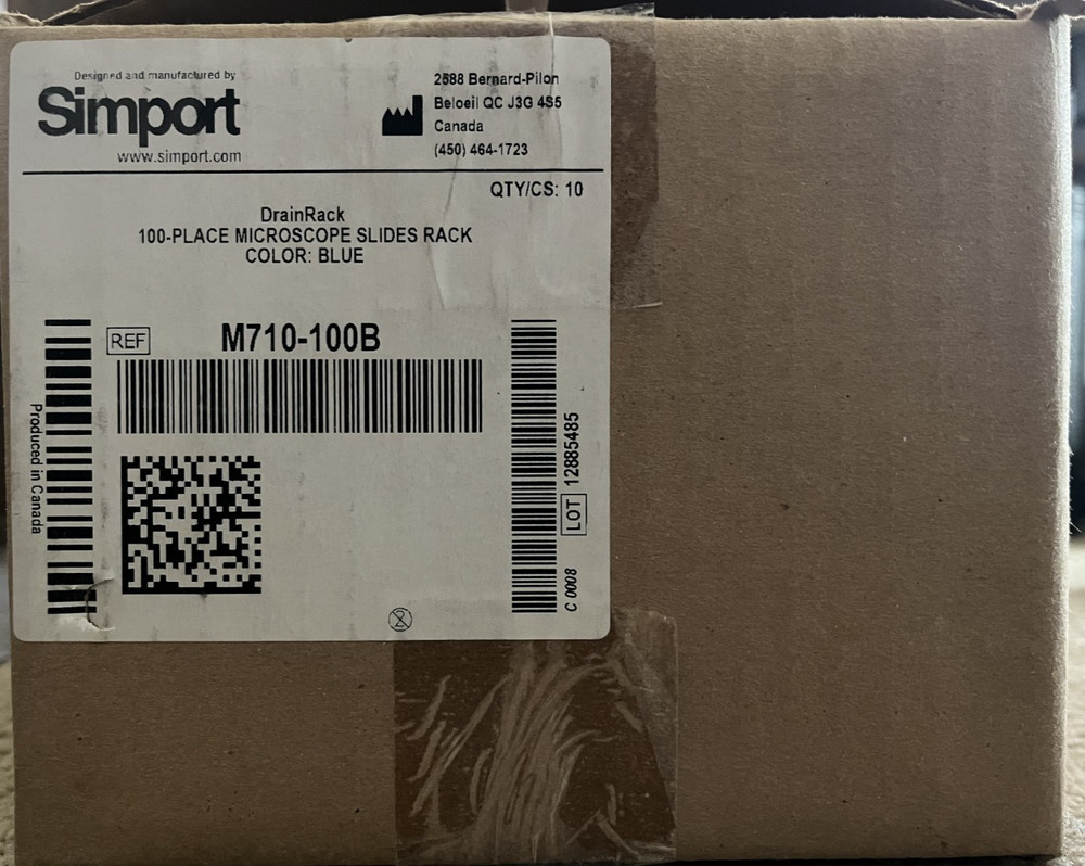 Simport M710-100B – DrainRack™ slide storage rack, Pack of 10