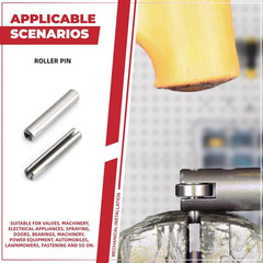 295-Piece Stainless Steel Roll Pin Assortment Kit – Spring Dowels Slotted Ten…