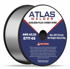 ATLASWELDER Flux Core Welding Wire, E71T-GS .030 Inch 2LB, Gasless Mild Steel
