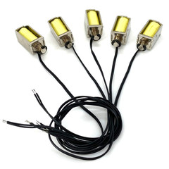 5PCS DC 12V 4Mm Stroke Mini Push Pull Type Solenoid Actuator Micro DC Solenoid E
