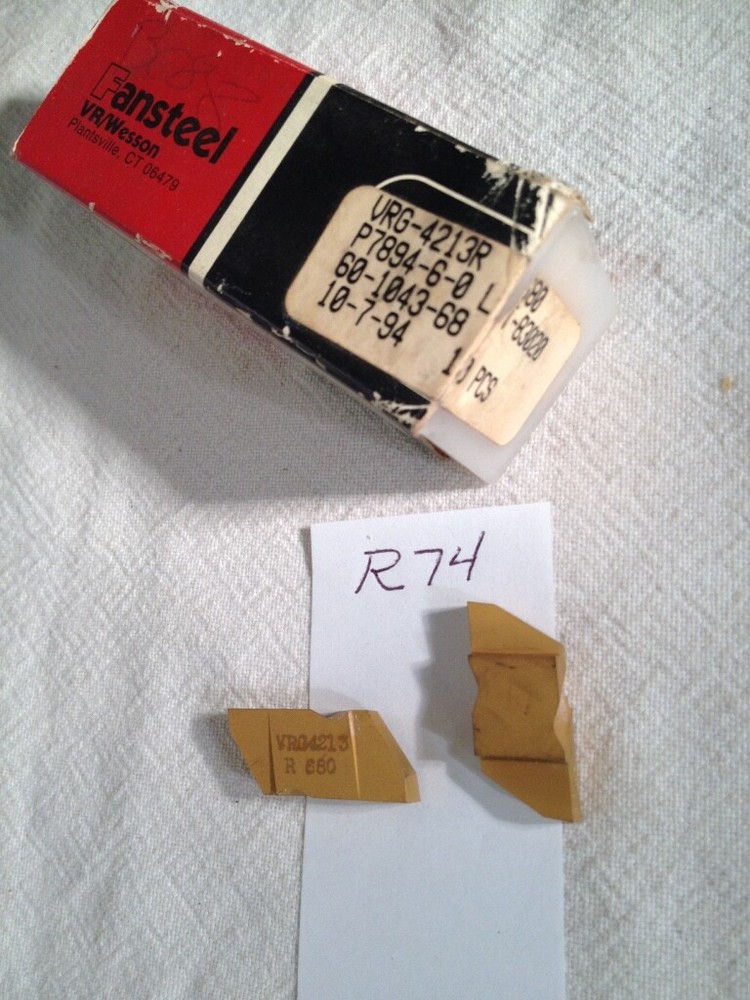 10 NEW VR / WESSON NG 4213R TOP NOTCH CARBIDE INSERTS. GRADE VR680. {R74}