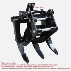 Mini Excavator Grapple Attachment – Heavy Duty Log & Brush Grabber for 0.8-1.5 T