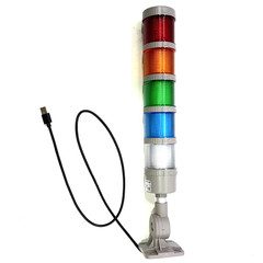 5-Stack USB LED Andon Tower Signal Light indicator Buzzer 5VDC Industrial Warn