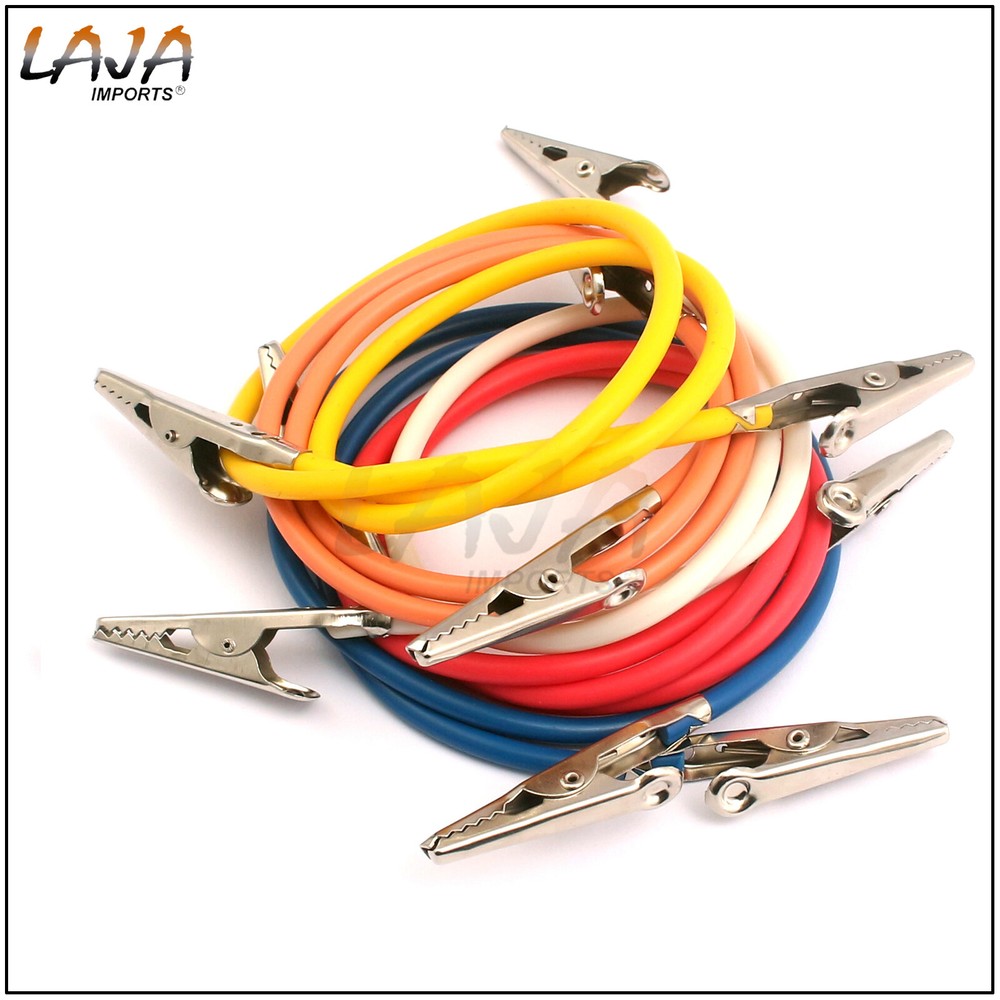 5 Pcs Five-Colors Dental Bib Clips Napkin Holder Crocodile Flexible Metal Clips