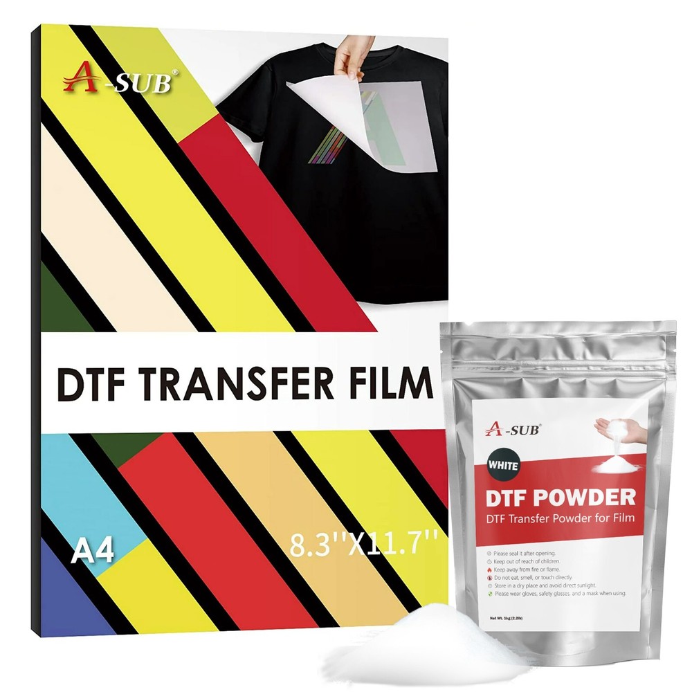 A-SUB DTF Transfer Powder Film Kit for DTF Sublimation Printer, DTF Starter Kit