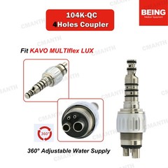 BEING Dental Handpiece High Speed Turbine 4 Holes Coupler For KAVO MULTiflex LUX