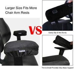 Aloudy Ergonomic Memory Foam Office Chair Armrest Pads, Comfy Gaming 2 per Pack