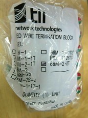 Tii Network Technologies 68M-2-2T 12 Pair Two Line Sealed Wire Termination Block