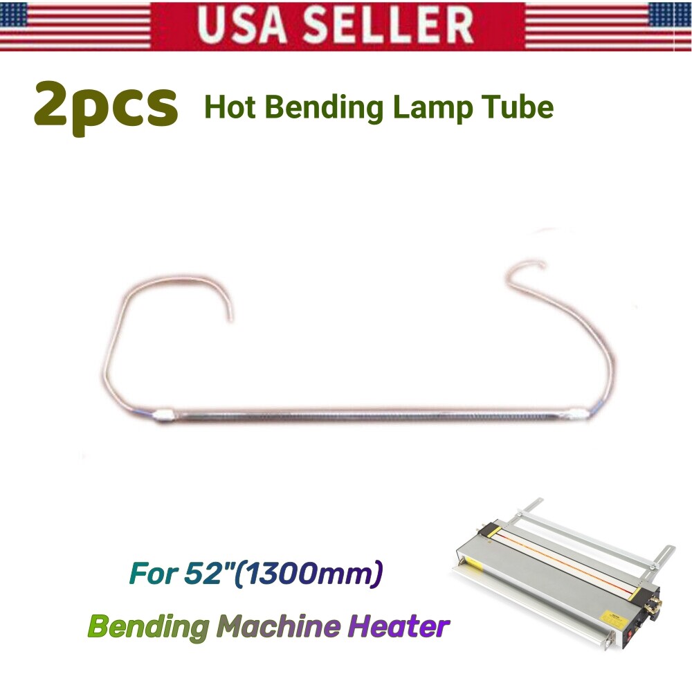 US Stock 2pcs/pack Hot Bending Lamp Tube for Bending Machine Heater ABM-1300-PRO