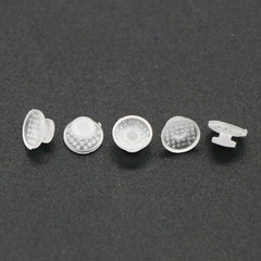 100Pcs Composite Dental Orthodontic Ceramic Clear Lingual Button Bondable Round