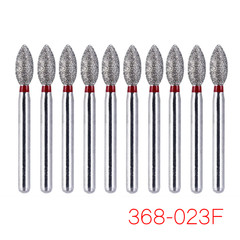10-100 Pcs Dental FG Diamond Burs Football #368-023F/#379-023F Fine Red