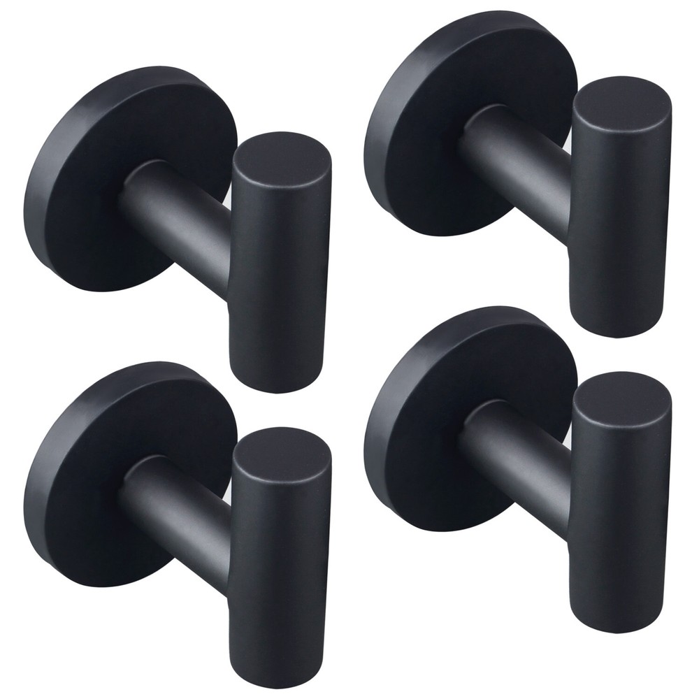 4PC Magnetic Coats Hanger Metal Utility Organizer Storage Hooks Hallway Door