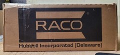 NEW! 25pk – Hubbell-Raco #564 2-3/4 Deep Gangable Switch Box, NM Clamps