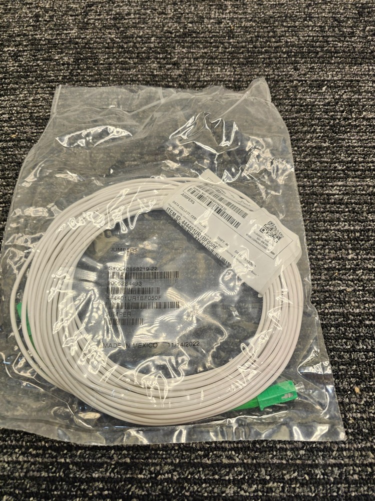 (QTY2) CORNING 444401UR1BF050F Fiber Optic Patch Cable 50 ft